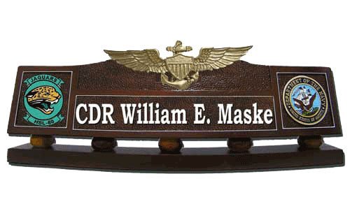 military desk nameplate